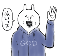 Rabbit of the vintage sticker #11534576