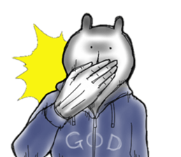 Rabbit of the vintage sticker #11534586