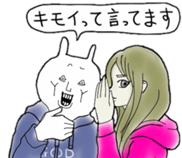 Rabbit of the vintage sticker #11534590