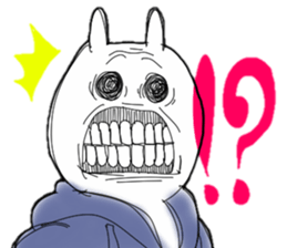 Rabbit of the vintage sticker #11534591