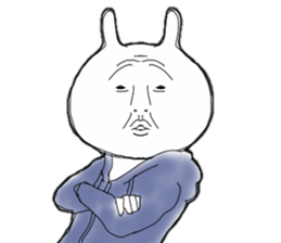 Rabbit of the vintage sticker #11534615