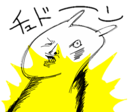 Rabbit of the vintage sticker #11534621