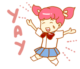 Pink Girl Daily sticker #11534678