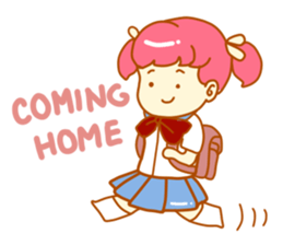 Pink Girl Daily sticker #11534682