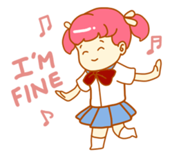 Pink Girl Daily sticker #11534684