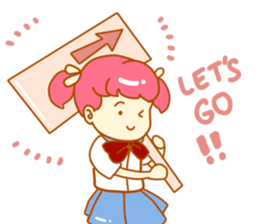 Pink Girl Daily sticker #11534686