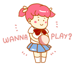 Pink Girl Daily sticker #11534691