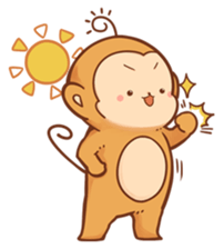 Pi Pi Monkey 2 sticker #11535336