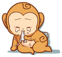 Pi Pi Monkey 2 sticker #11535338
