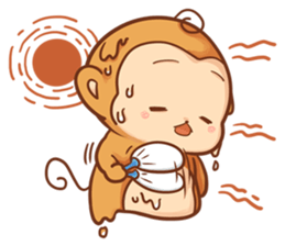 Pi Pi Monkey 2 sticker #11535341