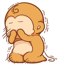 Pi Pi Monkey 2 sticker #11535345