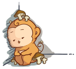 Pi Pi Monkey 2 sticker #11535347