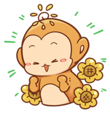 Pi Pi Monkey 2 sticker #11535350