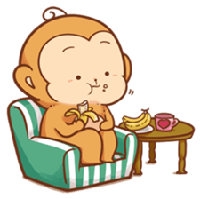 Pi Pi Monkey 2 sticker #11535351