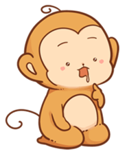 Pi Pi Monkey 2 sticker #11535352