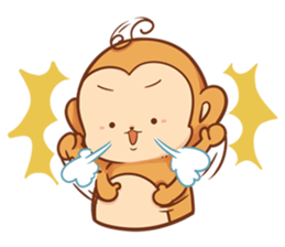 Pi Pi Monkey 2 sticker #11535355