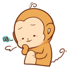 Pi Pi Monkey 2 sticker #11535356