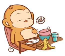 Pi Pi Monkey 2 sticker #11535364