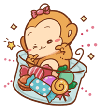 Pi Pi Monkey 2 sticker #11535366