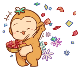 Pi Pi Monkey 2 sticker #11535368