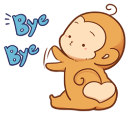 Pi Pi Monkey 2 sticker #11535372