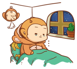 Pi Pi Monkey 2 sticker #11535375