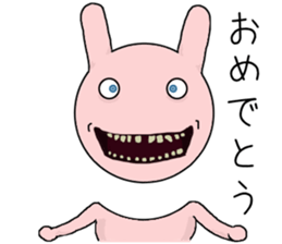 Scary rabbit2 sticker #11535460