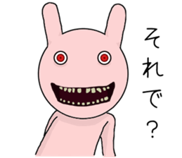 Scary rabbit2 sticker #11535461