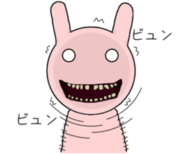 Scary rabbit2 sticker #11535470