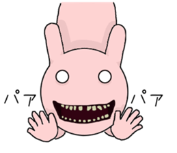 Scary rabbit2 sticker #11535471