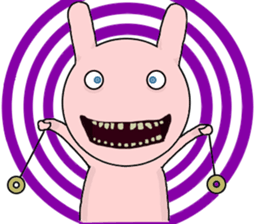 Scary rabbit2 sticker #11535472