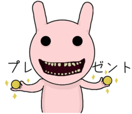 Scary rabbit2 sticker #11535475