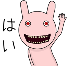 Scary rabbit2 sticker #11535482