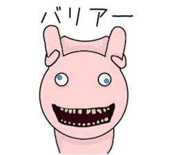 Scary rabbit2 sticker #11535485