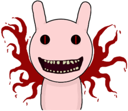 Scary rabbit2 sticker #11535489