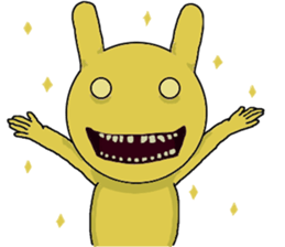 Scary rabbit2 sticker #11535495