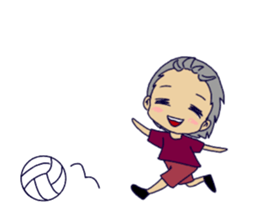 Love volleyball 2 sticker #11535619