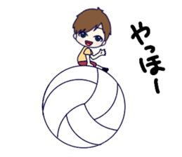 Love volleyball 2 sticker #11535627