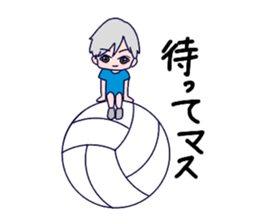 Love volleyball 2 sticker #11535633