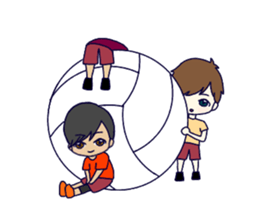 Love volleyball 2 sticker #11535655