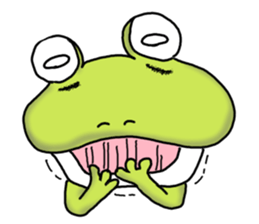 Be born as a frog 4 sticker #11537102