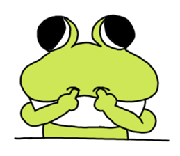 Be born as a frog 4 sticker #11537112