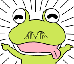 Be born as a frog 4 sticker #11537113