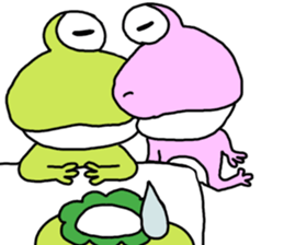 Be born as a frog 4 sticker #11537126