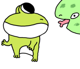 Be born as a frog 4 sticker #11537134