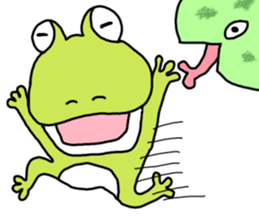 Be born as a frog 4 sticker #11537135