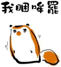 "Little Raccoon" sticker #11538167