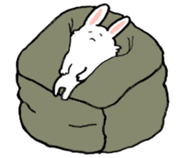 Rabbit slow living. sticker #11538256