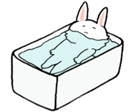 Rabbit slow living. sticker #11538257