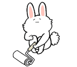 Rabbit slow living. sticker #11538259
